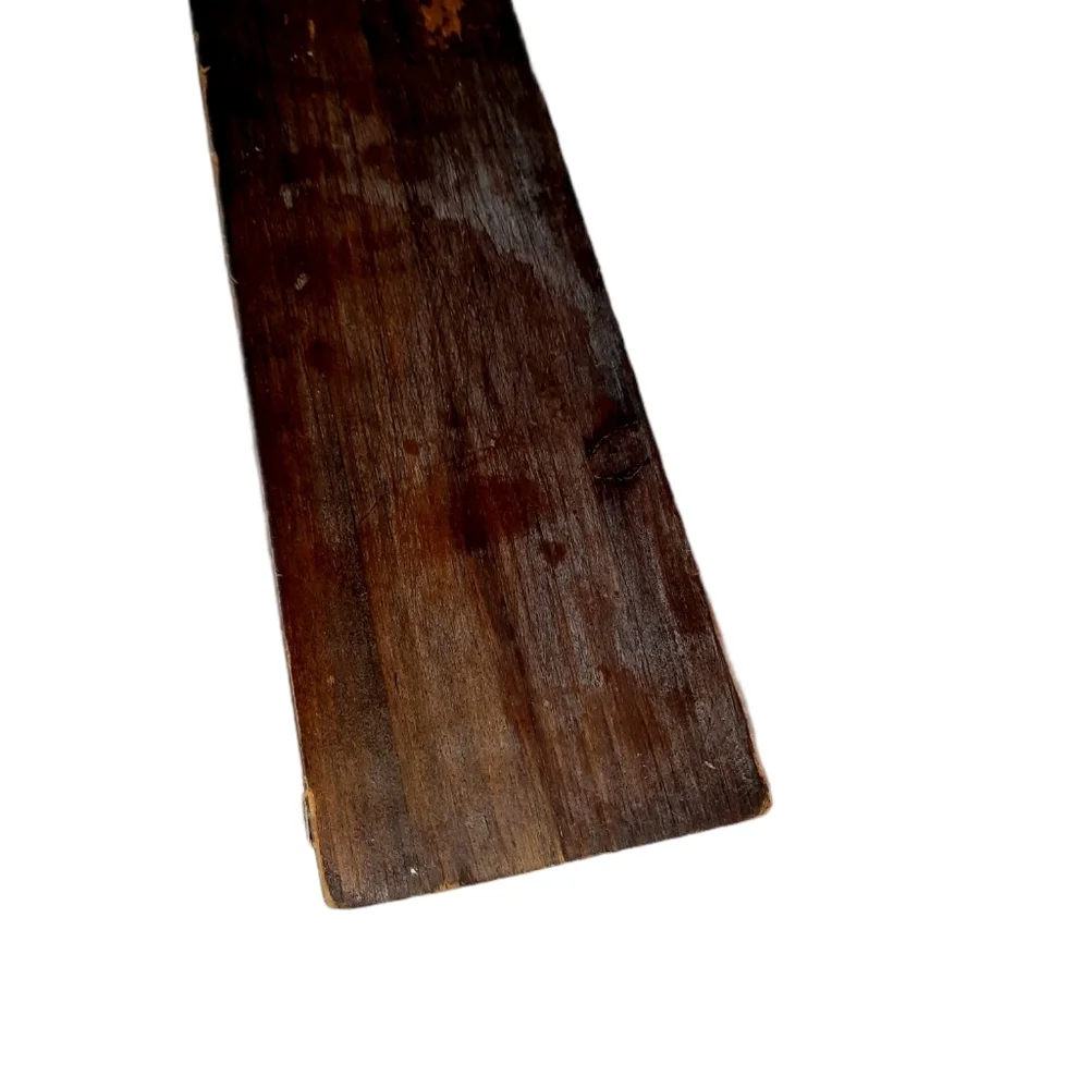Vintage Strawberry Wood Knife Block 7 Slot Dark Cherry Wood kitchen storage